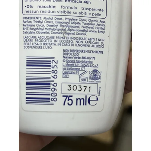 Deodorante spray «Delicato extra protezione» — foto 4 dell'alert A12/01776/24