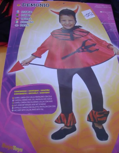 Vestito fantasia &amp; #13; &amp; #13; «Demonio» (Boys Toys)