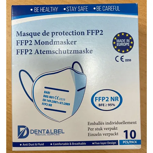 Maschera filtro antiparticolato «Dentalbel FFP2 Mondmasker» (BARI, DENTALBEL)