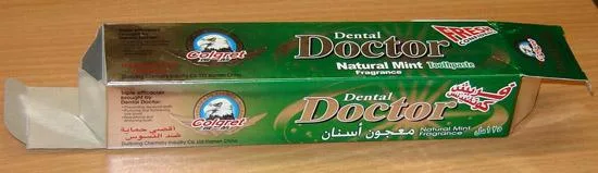 Dentifricio – Dottore dentale – Fragranza Menta naturale – Dentifricio – Fiducia fresca – Massima protezione della cavità — foto 1 dell'alert 0182/08