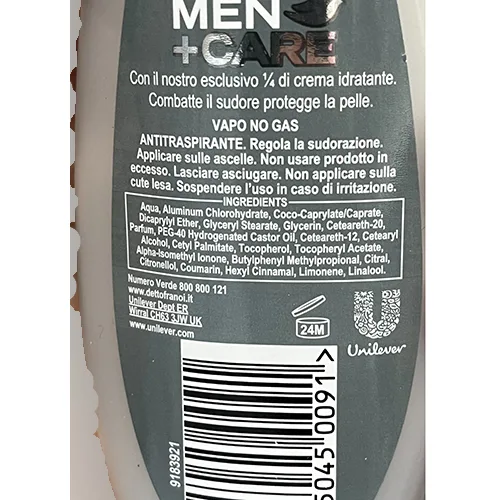 Deodorant «Deodorante men care clean comfort» — foto 3 dell'alert A12/01721/24