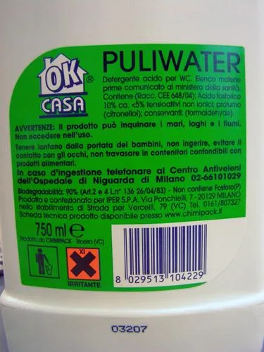 Depolveratori a scala di calce "Puliwater" (WC OK Casa)