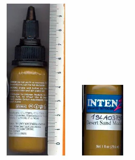 Inchiostro del tatuaggio «DESERT SAND MEDIUM» (INTENZE, Advanced Tattoo Ink)
