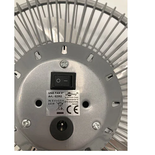 Ventilatore «Desktop USB fan» — foto 6 dell'alert A12/03291/24
