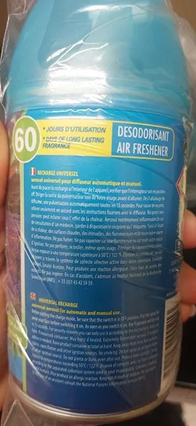 Deodorante per l'aria «Desodorisant lavande et camomille» — foto 2 dell'alert A11/00036/23