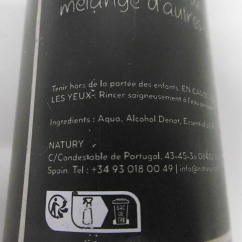 Deodorante per ambienti «Désodorisant pulvérisateur» (NATURY)
