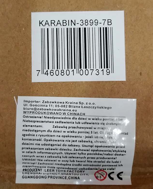 Set di polizia giocattolo «Detective / Karabin» — foto 3 dell'alert A12/01070/20