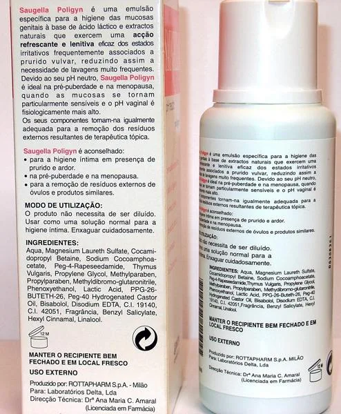 Detergente liquido – Saugella Poligyn – pH neutro — foto 1 dell'alert 0465/09