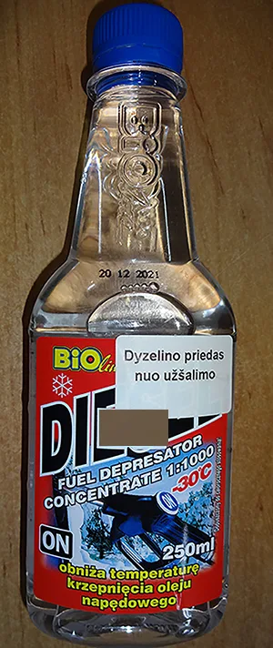Additivo per carburante «DIESEL - Fuel Depresator Concentrate 1:1000» (Bioline)
