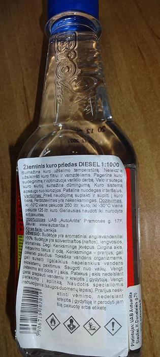 Additivo per carburante «DIESEL - Fuel Depresator Concentrate 1:1000» — foto 2 dell'alert A12/00770/20