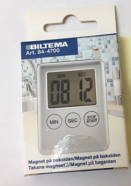 Timer da cucina digitale «Digital kökstimer» (Biltema 84-4700)