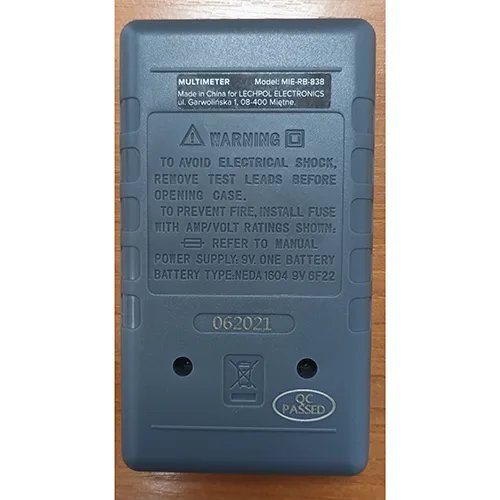 Multimetro digitale «Digital multimeter» — foto 2 dell'alert A12/02049/24