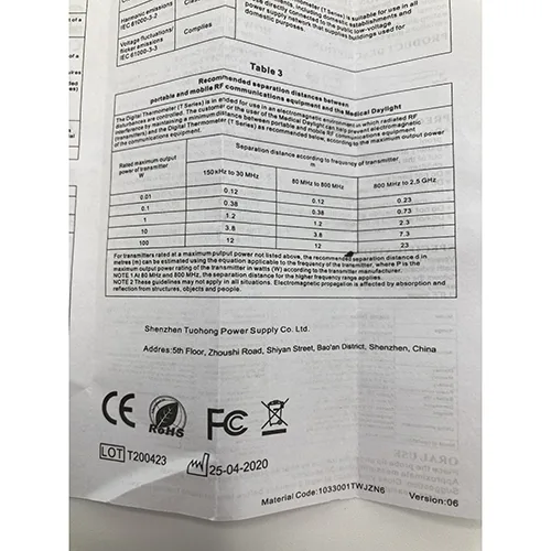 Termometro digitale «Digital Thermometer TH6886» — foto 4 dell'alert A12/01407/24