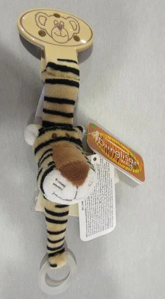 Supporto di succhietto con giocattolo «Diinglisar Wild, Tiger» (Teddykompaniet)