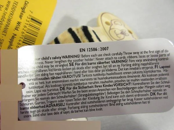 Supporto di succhietto con giocattolo «Diinglisar Wild, Tiger» — foto 3 dell'alert A12/1877/17