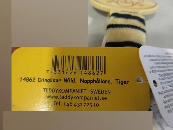 Supporto di succhietto con giocattolo «Diinglisar Wild, Tiger» — foto 4 dell'alert A12/1877/17