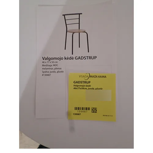 presidente «Dining chair "Gadstrup"» — foto 2 dell'alert OR/00080/25