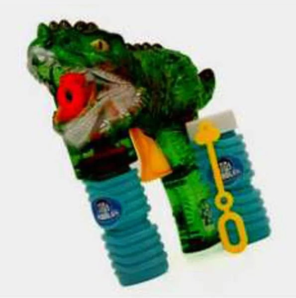 Pistola a bolle con LED «Dinosaur bubbles LED» (Indy Bubbles)