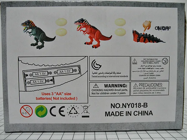 Dinosauro giocattolo di plastica «DINOSAUR WORLD» — foto 4 dell'alert A12/01399/20