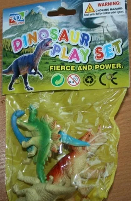 Dinosauri di plastica – Dinosauro Play Set, Fierce e Potenza (KD)