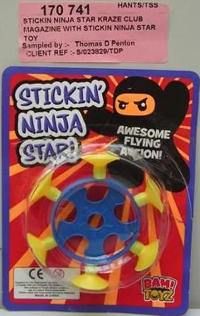 Disco volante "Stickin' Ninja Star" &amp; #13; &amp; #13; (Bam! Toyz)