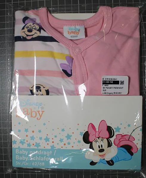 Il costume da letto del bambino «Disney Baby, Schlafoverall Gr. 62/68» (Disney)