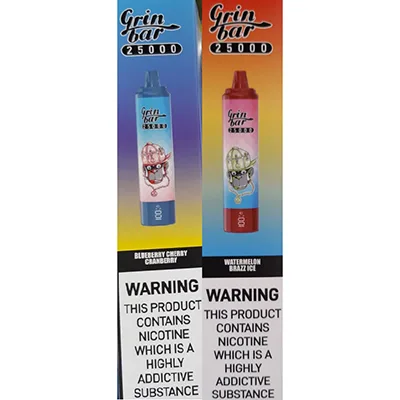 Sigaretta elettronica monouso «Disposable electronic cigarette Grin bar, 25000 PUFFS, 20 ML ELIQUID» — foto 2 dell'alert A12/02804/24