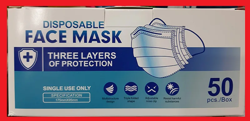 Maschera filtro particella «Disposable face mask» — foto 3 dell'alert A12/01115/20