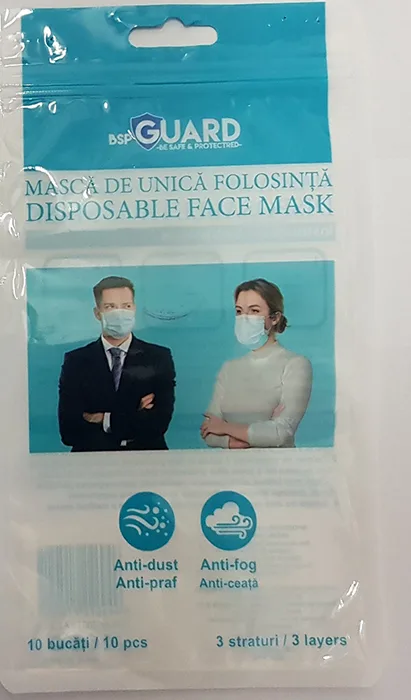 Maschera filtro particella «Disposable face mask» (BSPGUARD)