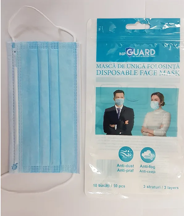 Maschera filtro particella «Disposable face mask» — foto 3 dell'alert INFO/00165/20