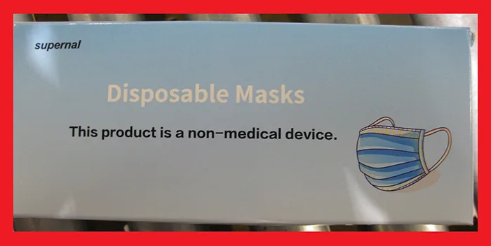 Maschera filtro particella «Disposable Masks» — foto 6 dell'alert INFO/00135/20