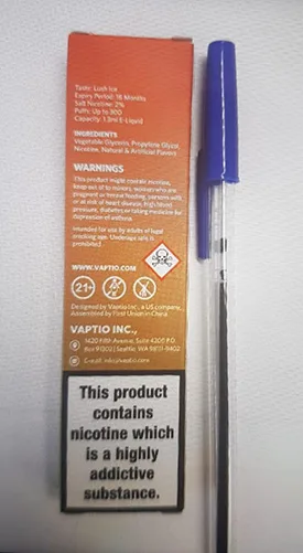 Sigaretta elettronica monouso «Disposable Pod Device» — foto 1 dell'alert A12/01091/21