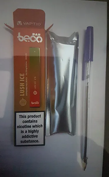 Sigaretta elettronica monouso «Disposable Pod Device» — foto 2 dell'alert A12/01091/21