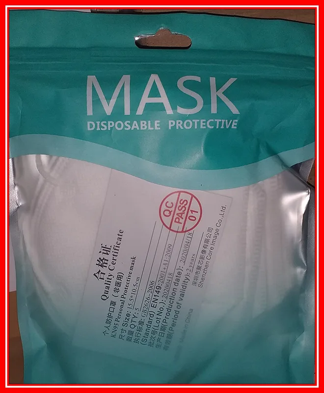 Maschera filtro antiparticolato «Disposable Protective» — foto 2 dell'alert A12/00796/20