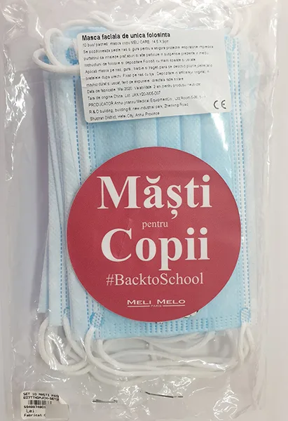 Maschera filtro particella «Disposable protective mask for children» (#BacktoSchool Meli Melo)