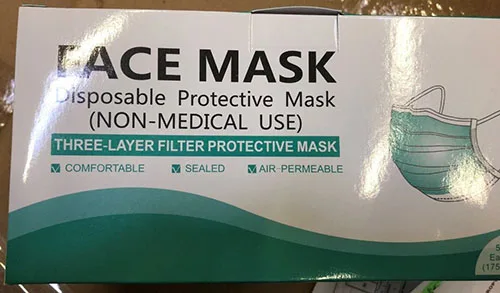 Maschera filtro particella «Disposable Protective Mask (Non-Medical Use)» — foto 1 dell'alert INFO/00056/21