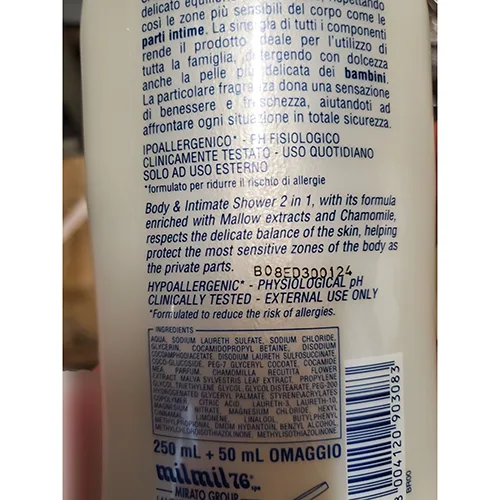Schiuma doccia «Doccia Corpo &amp; Intimo» (Mil Mil)