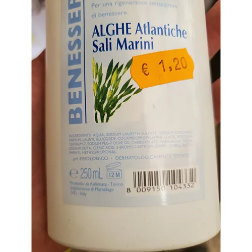 Schiuma doccia «Doccia schiuma vivificante Alghe Atlantiche Sali Marini» (Venus)