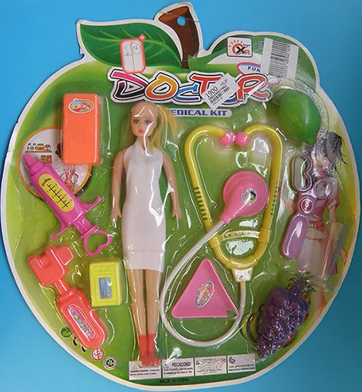 Bambola in plastica con accessori «DOCTOR Medical Kit» (XR Toys/Abababy)