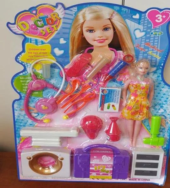 Set medico con una bambola «Doctor Set» (GF Toys)