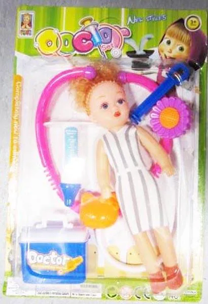 Set di bambole di plastica «Doctor Set» (Marco's Toys)