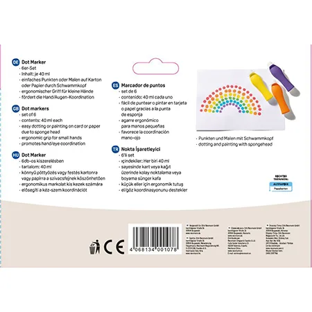Set di marcatori di punti «Dot Marker 6er-Set» (Ideenwelt (Rossmann))