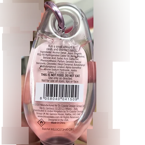 Disinfettante per le mani «Dots and Stripes Cherry Blossom Scented Hand Sanitiser» — foto 2 dell'alert SR/04051/25