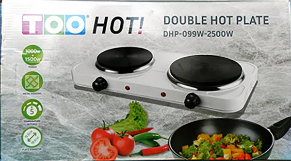 Piastra calda «DOUBLE HOT PLATE / ELEKTROMOS DUPLA FŐZŐLAP» (TOO HOT)
