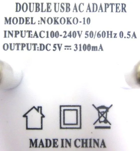Unità di alimentazione «DOUBLE USB AC ADAPTER» — foto 2 dell'alert A12/0927/17