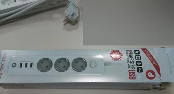 Cavo di estensione di rete «DPOWER STRIP USB» — foto 1 dell'alert A12/0141/17