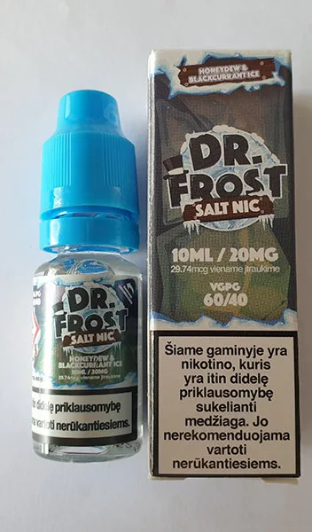 Liquido per sigarette elettroniche «Dr. Frost Salt Nic Honeydew &amp; Blackcurrant Ice» (Dr. Frost)