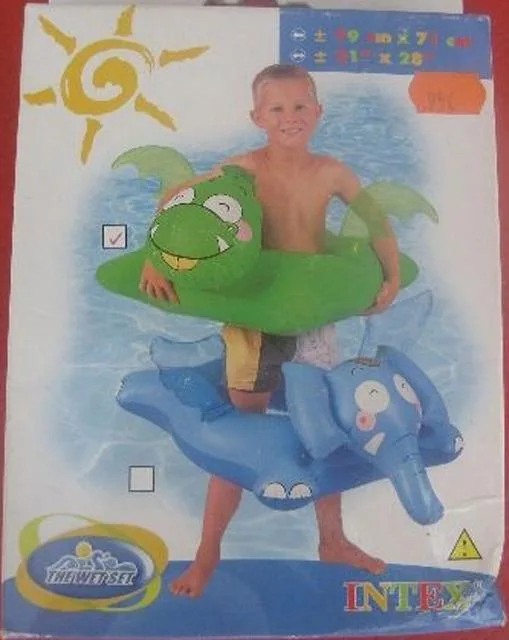 Drago a forma di anello di nuoto verde (INTEX)