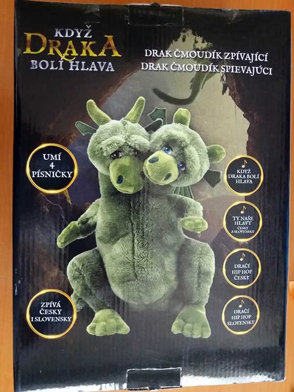Giocattolo morbido riempito «Drak Čmoudík zpívající» — foto 2 dell'alert A12/00285/20