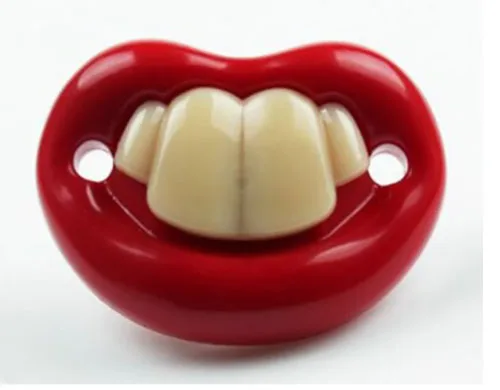 Succhietto per bambini «Drôle mamelon bébé sucette blague barbe mamelons en silicone anneau de dentition bébé té…»
